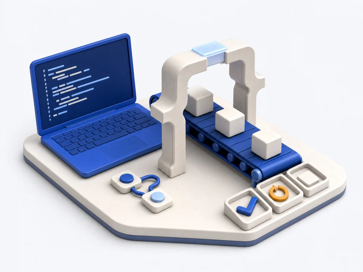 A coding workspace connected to sample tests and assessment results